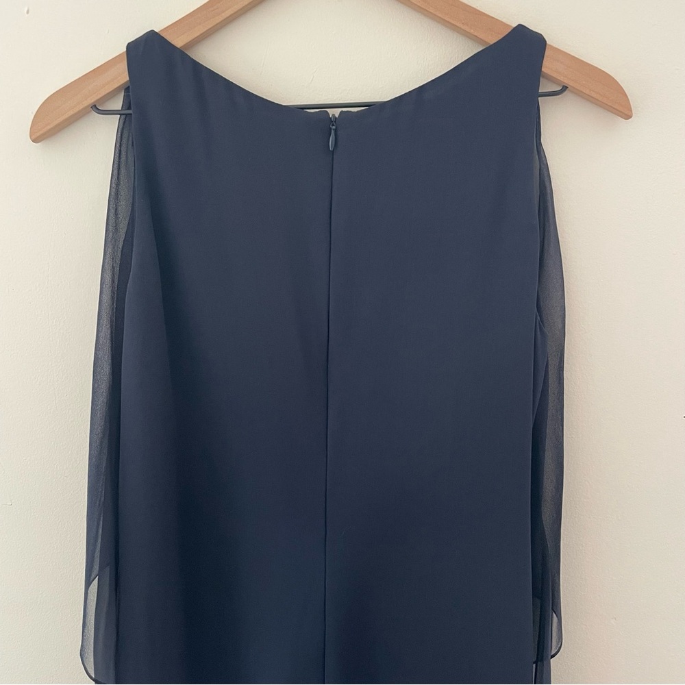 Morgane Le Fay Navy Silk Caelia Dress - Picture 5 of 10